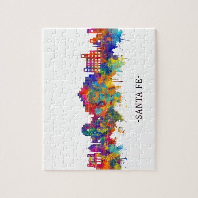 Puzzle Skyline Santa Fe New Mexico (Vertical)