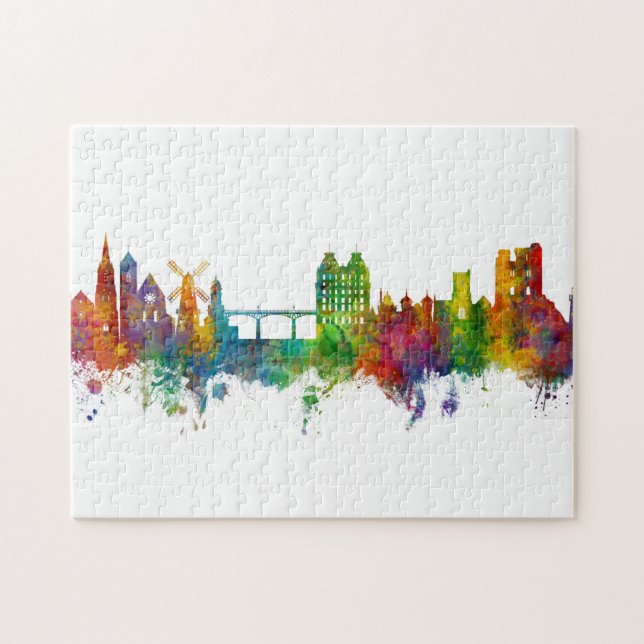 Puzzle Skyline Scarborough England (Horizontal)