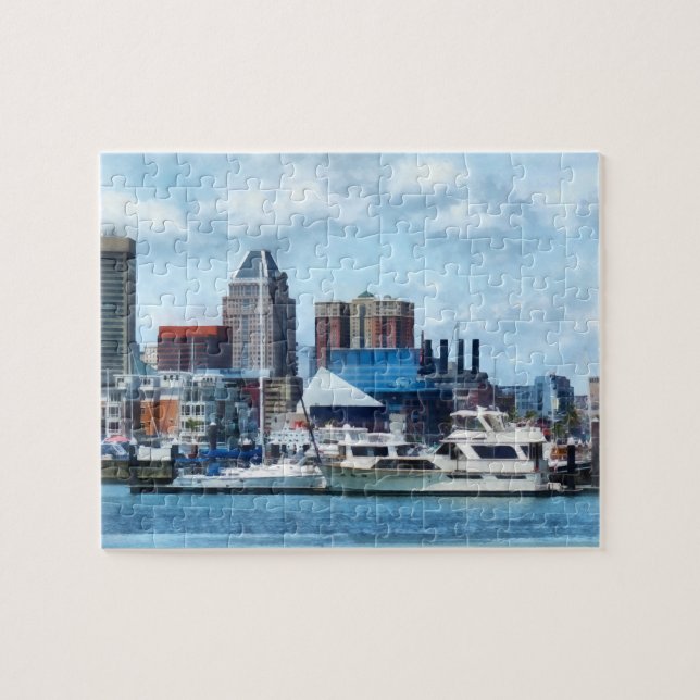 Puzzle Skyline y puerto de Baltimore (Horizontal)