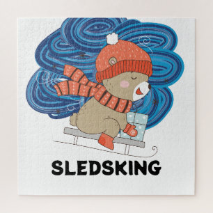Puzzle Sledsking Personalizable