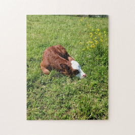 Puzzle Sleeping Calf