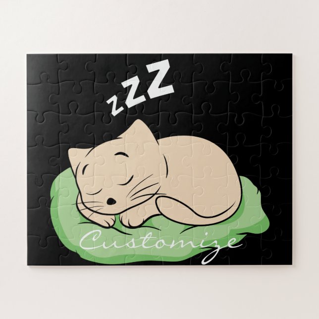 Puzzle Sleeping Kitty Thunder_Cove (Horizontal)