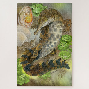 Puzzle Slender Snoued Crocodile