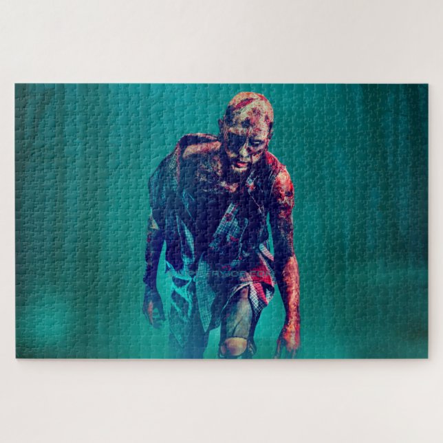 Puzzle SlipperyJoe figura de zombie aterradora aislada om (Horizontal)