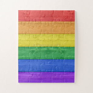 Puzzle SlipperyJoe's clásico arcoíris táctil hecho a mano
