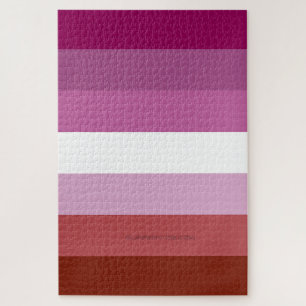 Puzzle SlipperyJoe's Lesbian Pride flag feminine Lipstick