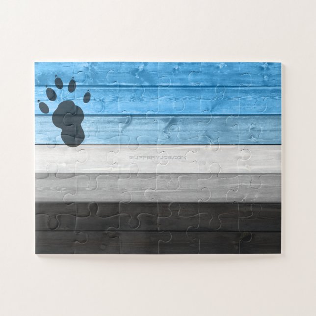 Puzzle SlipperyJoe's otter paw wood crate texture bear co (Horizontal)