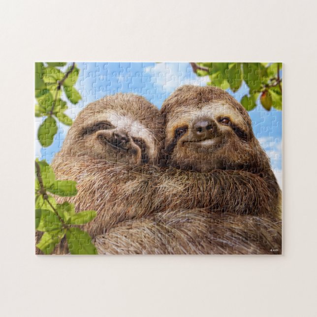 Puzzle Sloth Couple (Horizontal)