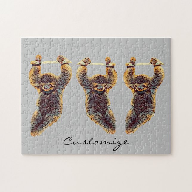 Puzzle Sloth Hanging Out Thunder_Cove (Horizontal)