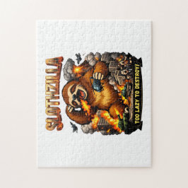 Puzzle Slothzilla Demasiado Perezoso para Destruir, Monst