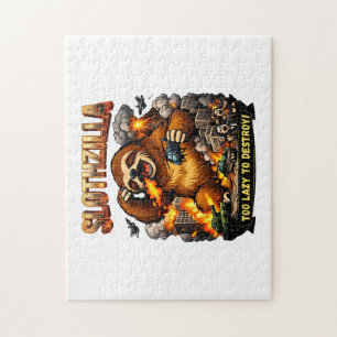 Puzzle Slothzilla Demasiado Perezoso para Destruir, Monst