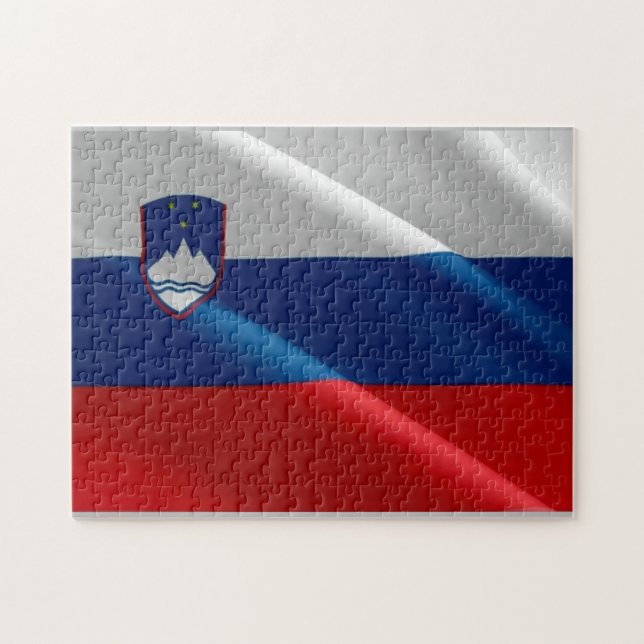 Puzzle Slovenia - Slovenian Waving Flag - (Horizontal)