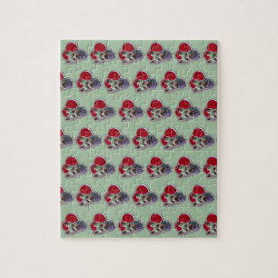 Puzzle Small Blue Gold PopArt Yorkshire Yorkie Terrier