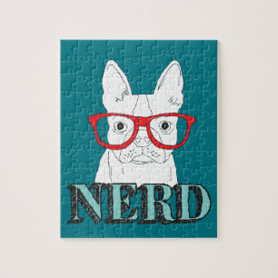 Puzzle Smartest Boston Terrier Black and White Cute Puppy
