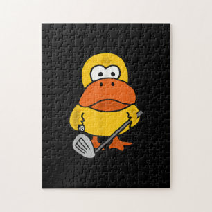 Puzzle Smiletodays Funny Duck Jugando Golf
