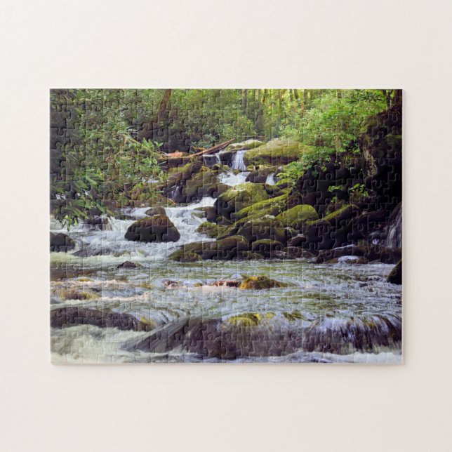 Puzzle Smoky Mountain Stream - 11x14 (Horizontal)