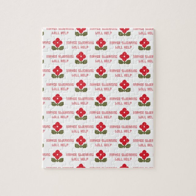 Puzzle Snarky Rude Cross Stitch Funny Humor irreverente (Vertical)