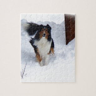 Puzzle Snow Collie