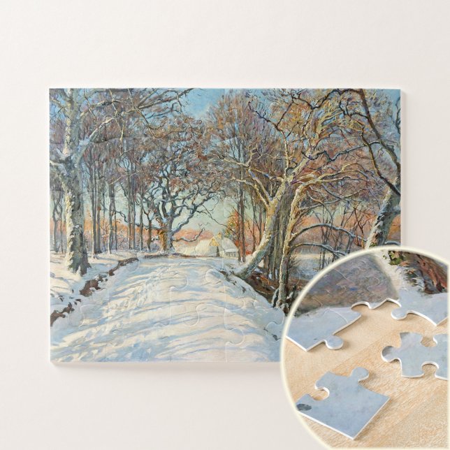 Puzzle Snow Covered Landscape, Viggo Langer  (Subido por el creador)