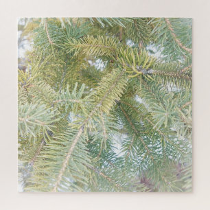 Puzzle Snow-covered Spruce Trees. Buy Now