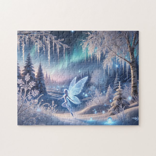 Puzzle Snow Fairy Icy Winter Wonderland (Horizontal)