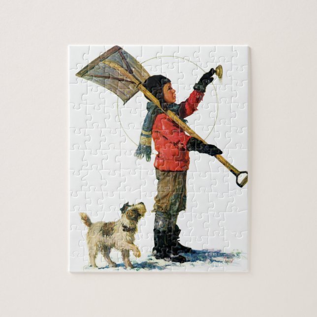 Puzzle Snow Shoveler (Vertical)