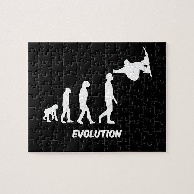 Puzzle snowboard de la evolución (Horizontal)
