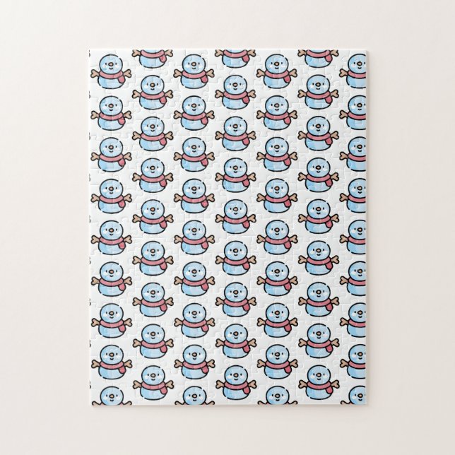 Puzzle snowman (Vertical)