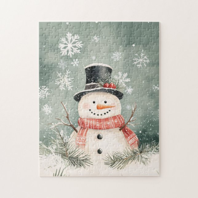 Puzzle Snowman Snowflakes Sprue Sprigs (Vertical)