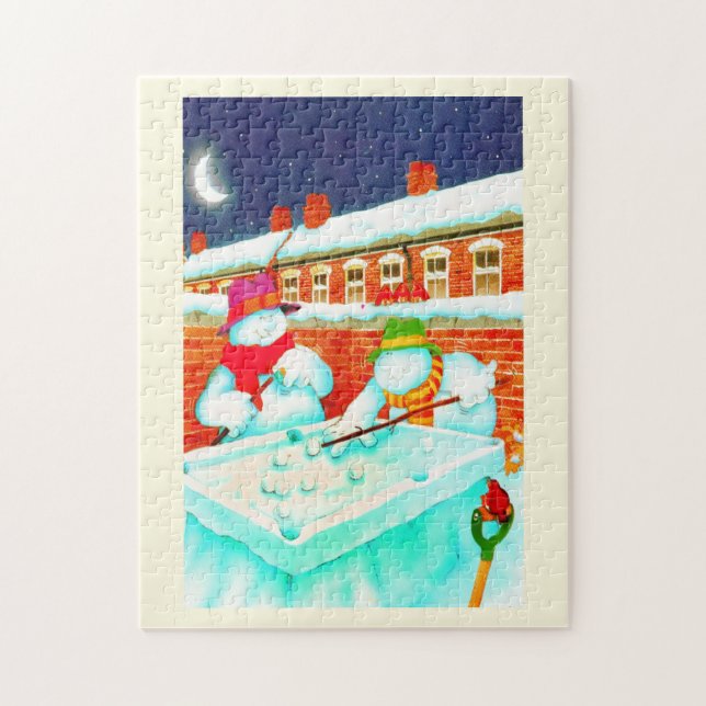 Puzzle Snowmen (Vertical)
