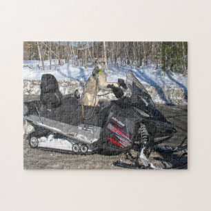 Puzzle Snowmobile Quebec Canada.