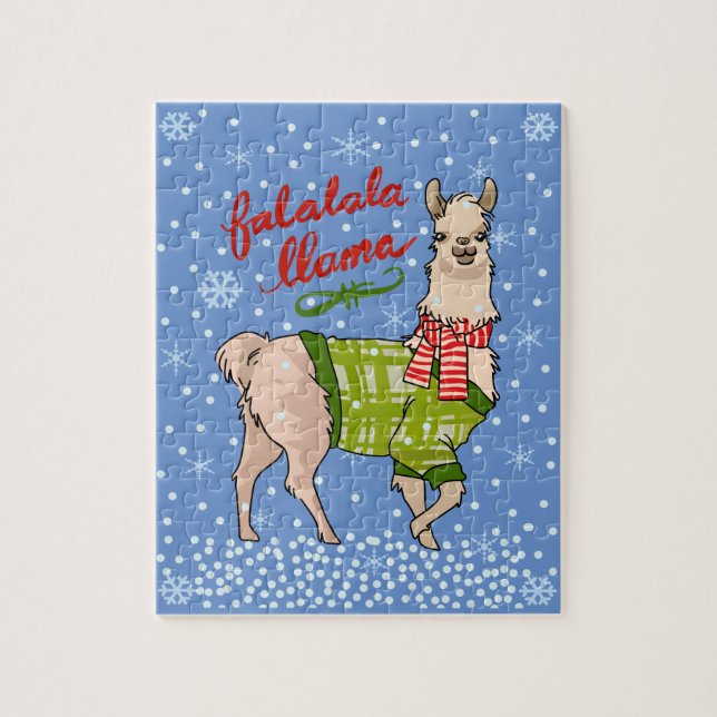 Puzzle Snowowy Falalala Llama (Vertical)