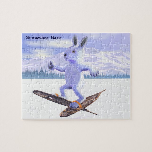 Puzzle Snowshoe Hare (Horizontal)