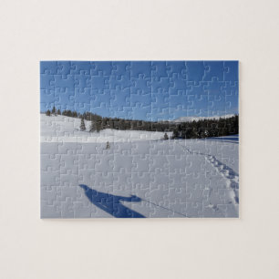 Puzzle Snowshoeing en el Parque Nacional Yellowstone