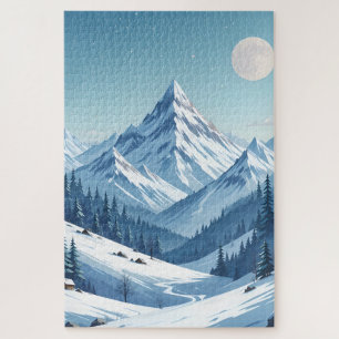 Puzzle Snowy Mountains Winter