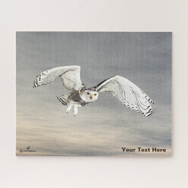 Puzzle Snowy Owl (Horizontal)