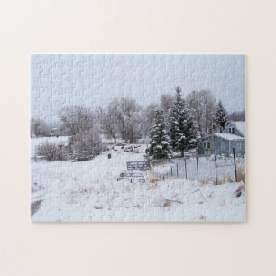 Puzzle Snowy Ranch Morning