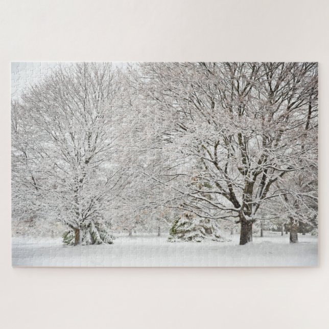 Puzzle Snowy Winter Forest (Horizontal)