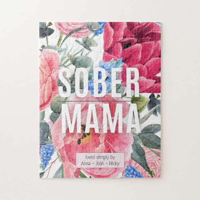 Puzzle Sober Mama Loved By (Vertical)
