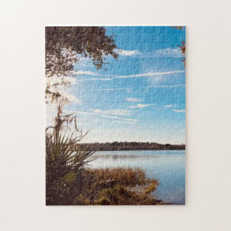 Puzzle Sobre el lago en un