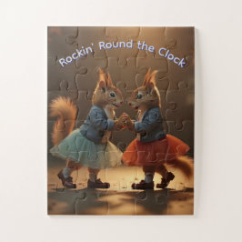 Puzzle Sock Hop Squirrels
