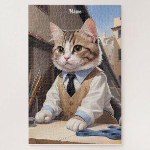 Puzzle Sofisticado Cat Architect Cat Lover