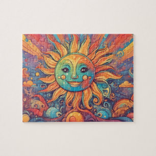 Puzzle Sol colorido de Fantasy World