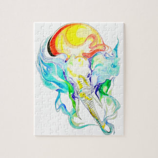 Puzzle sol del elefante