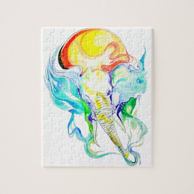 Puzzle sol del elefante (Vertical)