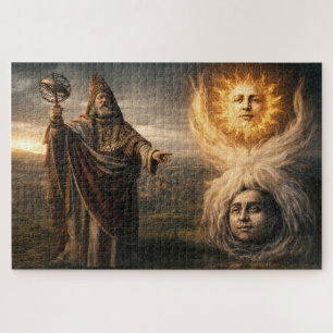 Puzzle Sol, Luna, Hermes Trismegistus Astrología 