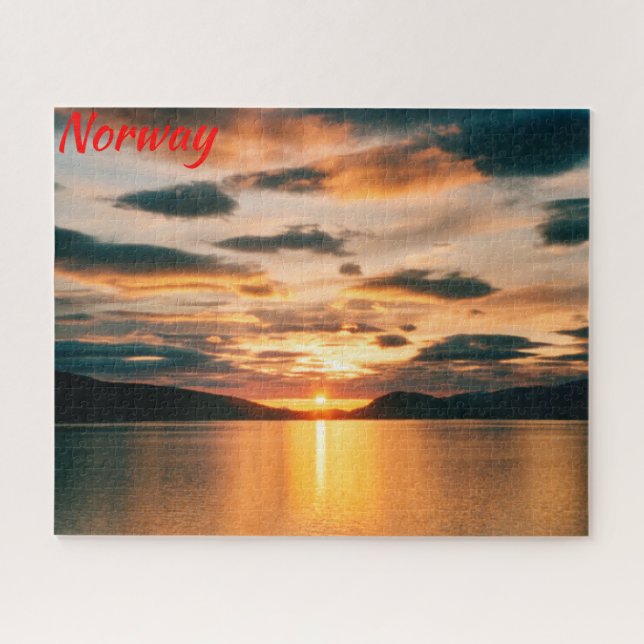 Puzzle Sol nocturno, Noruega septentrional (Horizontal)