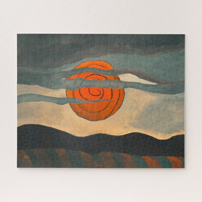 Puzzle Sol Rojo | Arthur Dove | (Horizontal)