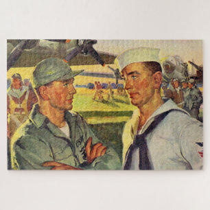 Puzzle Soldado de la Segunda Guerra Mundial se encuentra