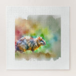 Puzzle Solitary Orejiblanco 010824AREF148 - Watercolor<br><div class="desc">Solitary Orejiblanco 010824AREF148 - Watercolor by John Pintow - Explore the beauty of wildlife with this exquisite watercolor art collection. Each artwork captures the vibrant essence of various animals and insects,  showcasing detailed textures and rich colors. Ideal for those who cherish nature's artistry.</div>